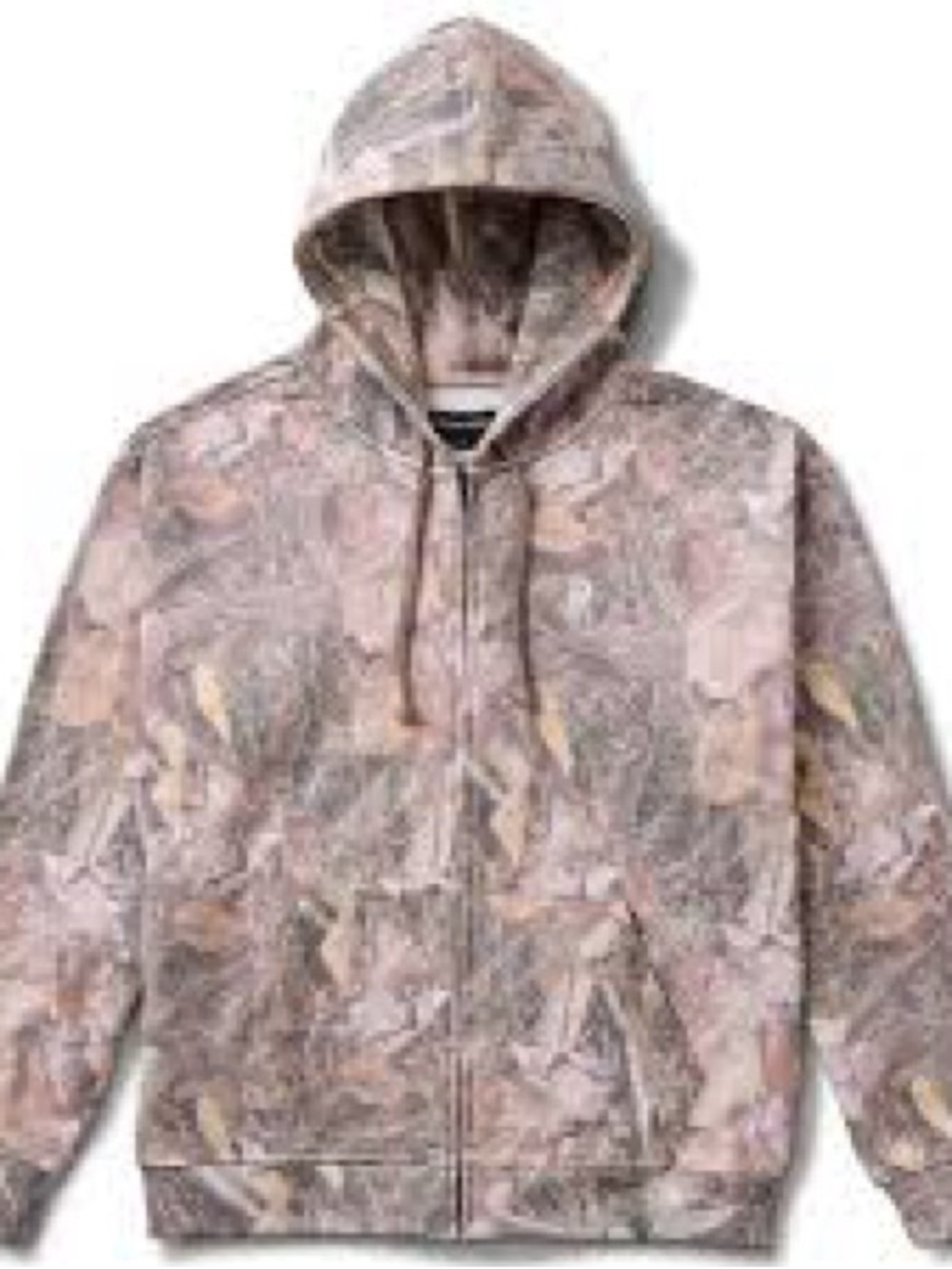Primitive Pink and Taupe Camo Zip Hoodie
